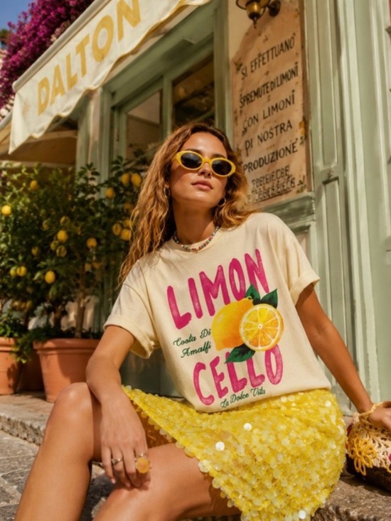 Tops - Limoncello Graphic Tee New